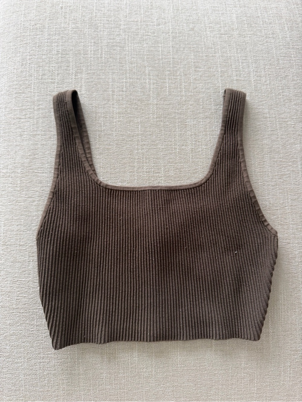 Aritzia Sculpt Knit Squareneck Cropped Tank